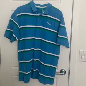 Rocawear Striped Blue Polo Shirt